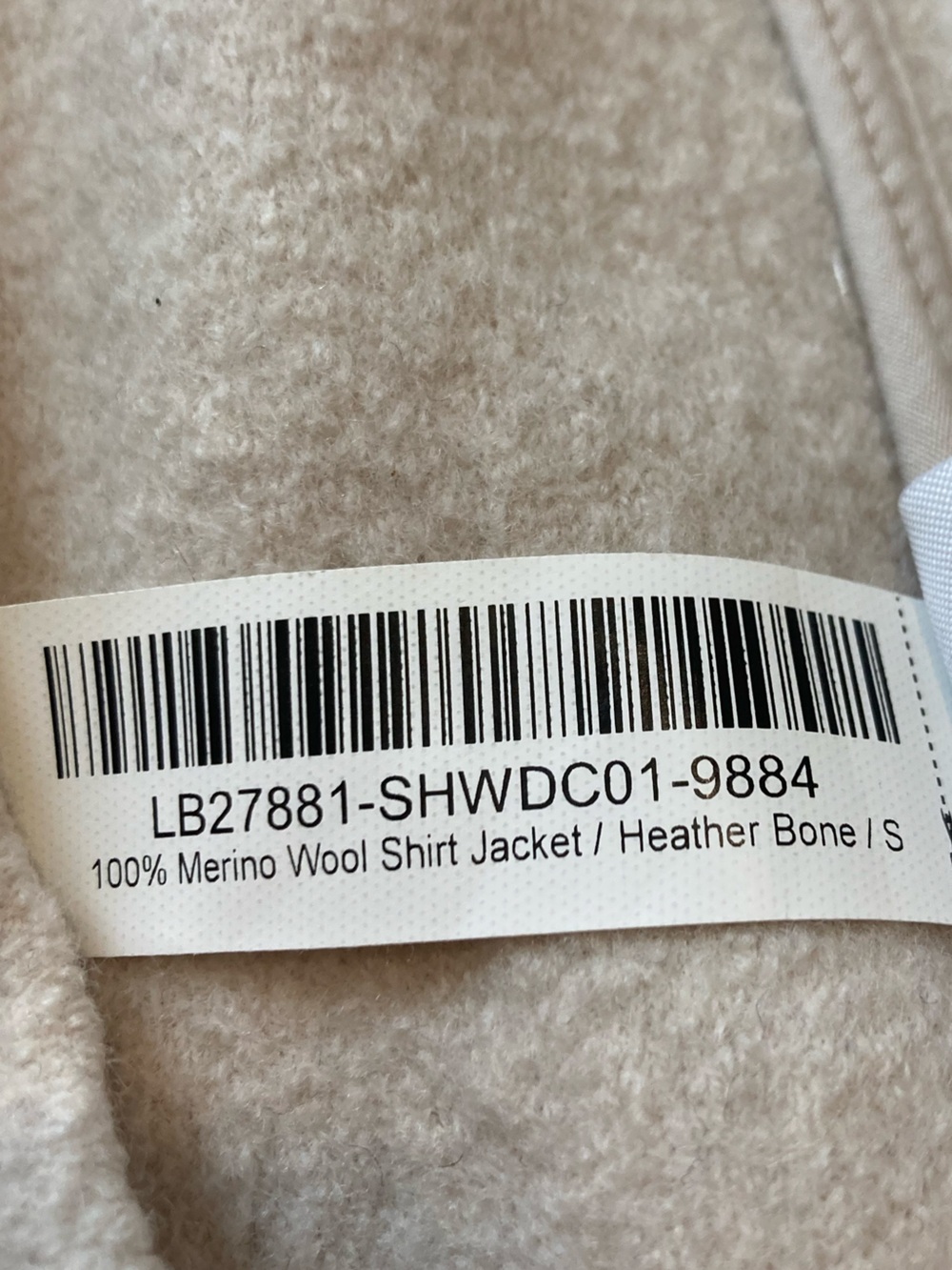Quince 100% Merino Wool Shirt Jacket in Heather Bone Women’s Small Shacket - Picture 6 of 12